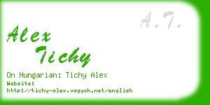 alex tichy business card